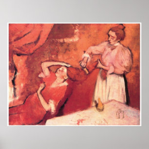 Poster A apanhar o cabelo, c. 1892-95, Edgar Degas