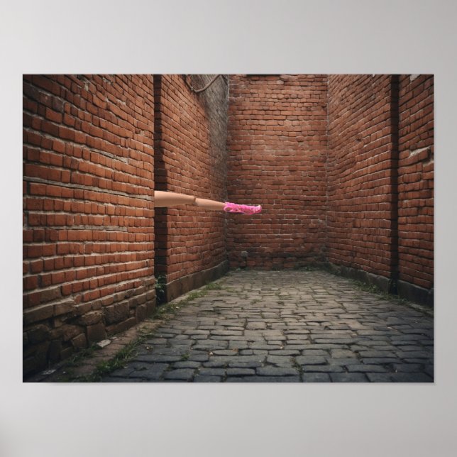 Poster A Aparência de uma única perna longa (Frente)