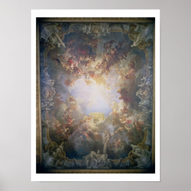 Póster A Apoteose de Hércules, do teto de (Frente)