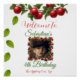 Póster A Apple do nosso sinal de boas-vindas