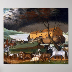 Poster A Arca de Noah de Edward Hicks - Circa 1846