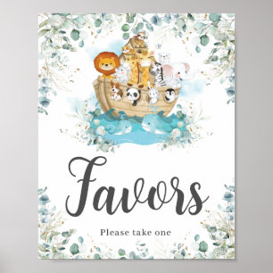 Poster A Arca de Noah Eucalyptus Greenery Favorece o Aniv