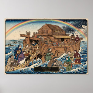 Poster A Arca de Noé — Ukiyo-e