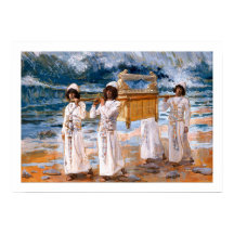 A Arca Passa Sobre a Jordânia por James Tissot