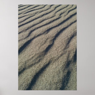 Poster A areia forma ondinhas, da ação do vento