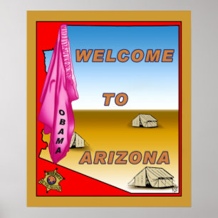 Póster A arizona dá boas-vindas a Obama