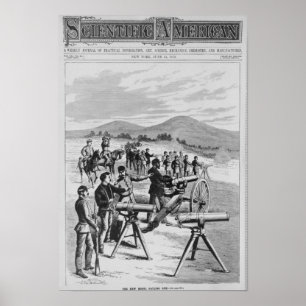 Póster A arma de Gatling do modelo novo