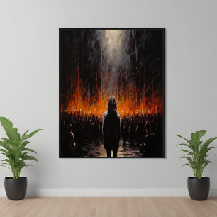 Poster A Arte Abstrato Dramática