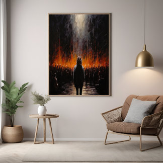 Póster A Arte Abstrato Dramática
