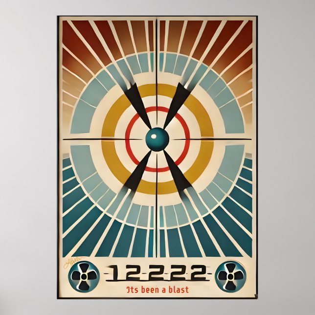 Poster A Arte Atômica Do meio século Foi Uma Explosão (Frente)