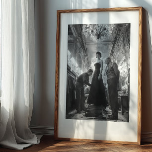 Poster A Arte da Elegância: Uma Cutagem Clássica