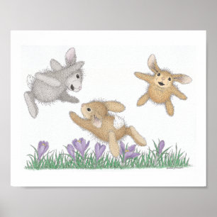 Póster A arte da parede de HappyHoppers®