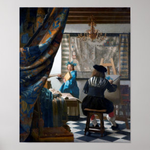 Poster A Arte da Pintura, Johannes Vermeer, 1666-1667