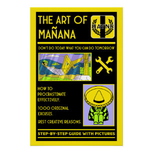 Póster A Arte Da Procrastinação - Mañana