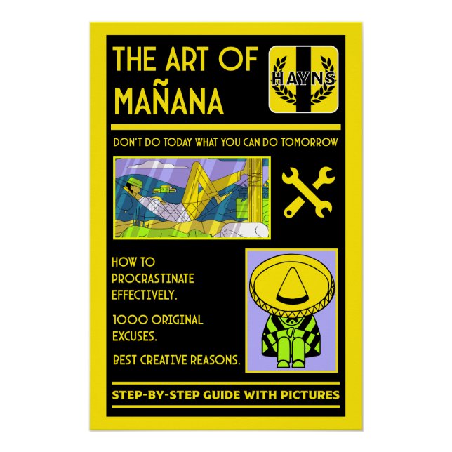 Póster A Arte Da Procrastinação - Mañana (Frente)