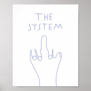 Poster a arte de desenho do sistema