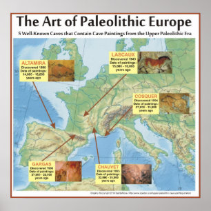 Poster A arte de Europa paleolítica