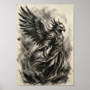 Poster A Arte do Espírito Guardião de Asa Preta