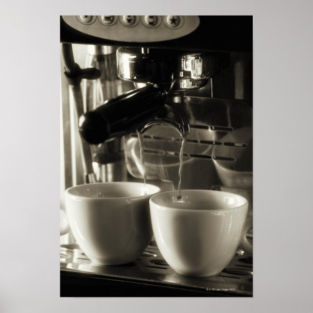 Póster A arte do fazer de café fresco / derrame (Frente)