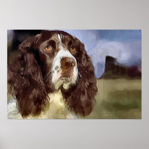 Póster A arte do Spaniel de Springer inglês imprime