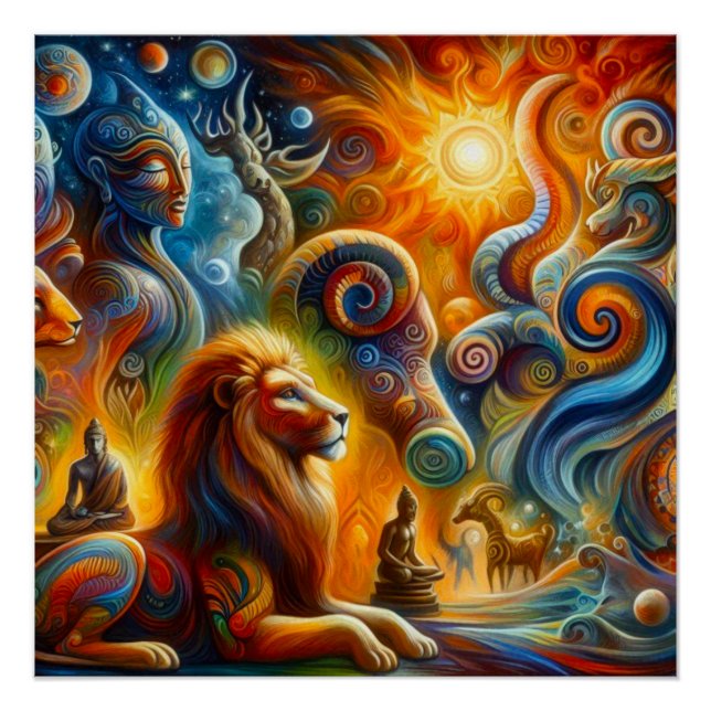 Póster A arte espiritual (Frente)