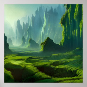 Poster A arte fantasia do Vale do Emerald