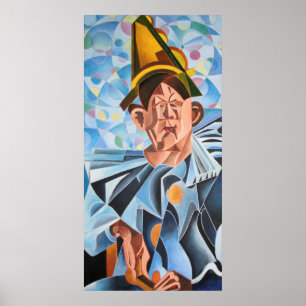 Poster A Arte Geométrica do Palhaço Melanchólico