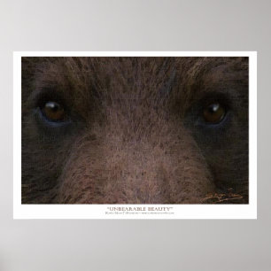 Póster A arte INSUPORTÁVEL do ~ da BELEZA (urso de urso)