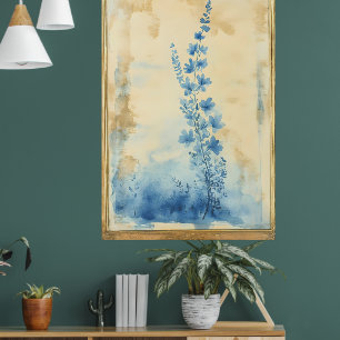 Poster A árvore com folhas douradas é um papel de parede