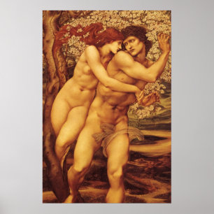 Póster A árvore da remissão por Burne Jones
