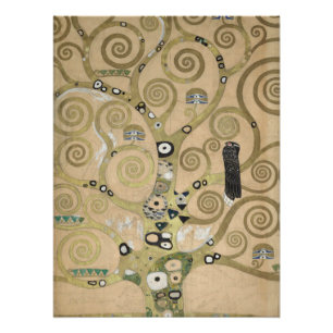 Póster A Árvore da Vida, Pintura a Óleo Gustav Klimt