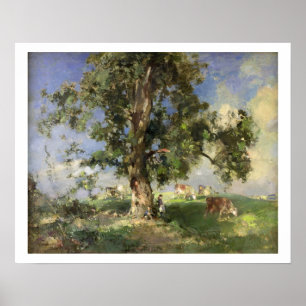 Poster A árvore de cinza velha (óleo em canvas)