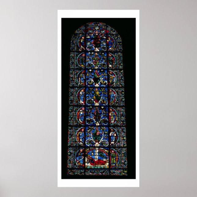 Póster A Árvore de Jesse, a janela da lancet na face oest (Frente)