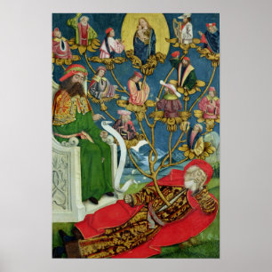 Póster A árvore de Jesse, do altar da abóbada, 1499