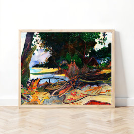 Poster A Árvore do Hibisco (O burao) por Paul Gauguin