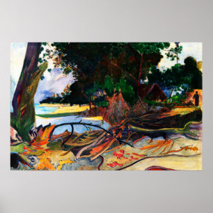 Poster A Árvore do Hibisco (Te burao) por Paul Gauguin