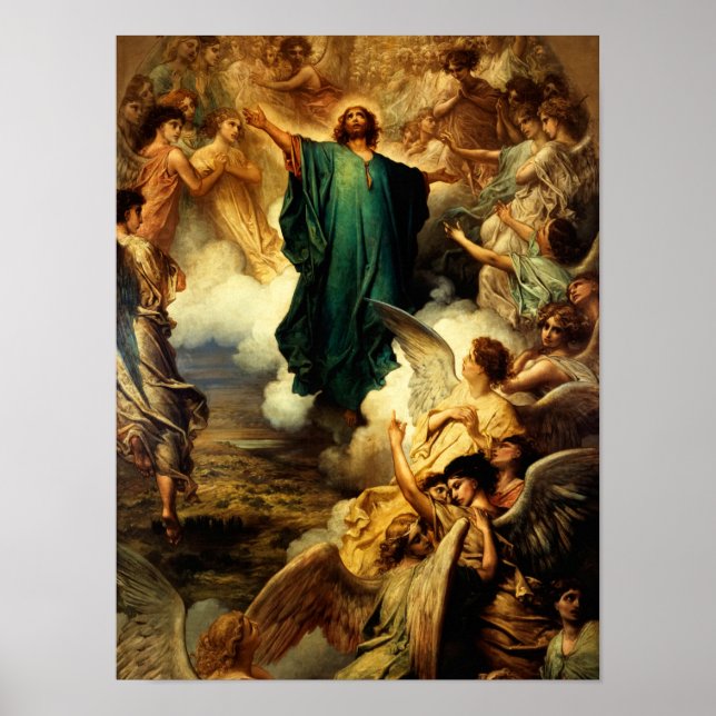 Poster A Ascensão, 1879, por Gustave Dore (Frente)