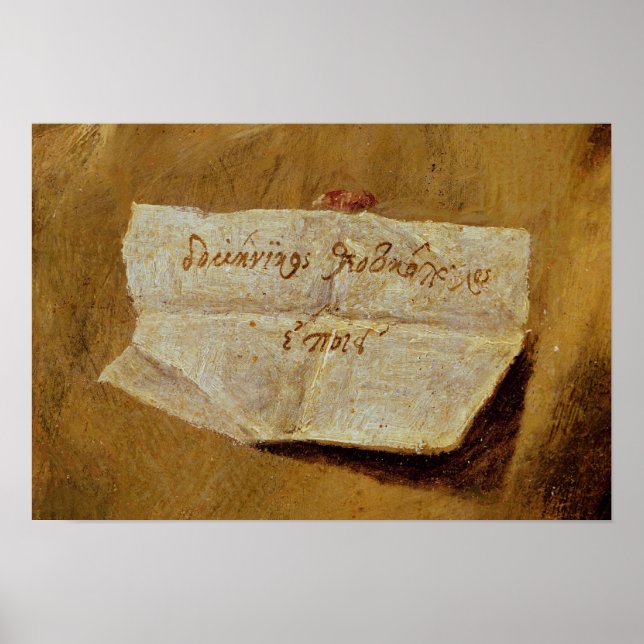 Poster A assinatura de El Greco (Frente)