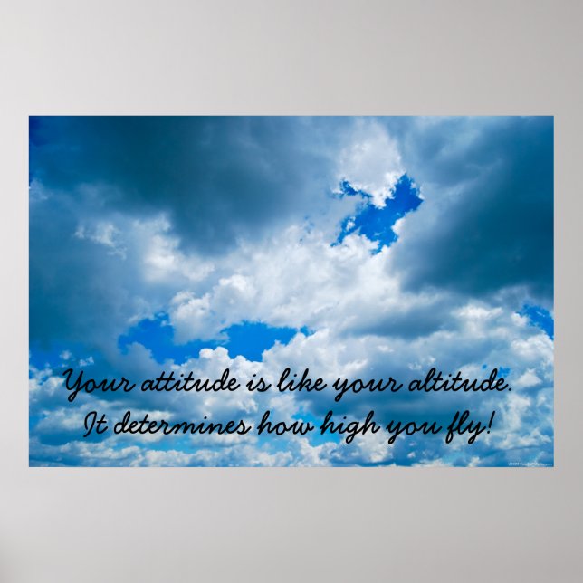 Póster A atitude é tudo (Frente)