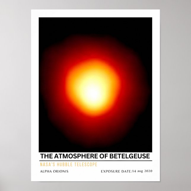 Poster A Atmosfera da Educação Espacial de Betelgeuse (Frente)