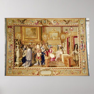 Póster A audiência de Chigi cardinal com Louis XIV