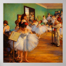 A Aula de Dança por Edgar Degas