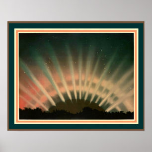 Póster A Aurora Borealis 16 x 20 de Trouvelot