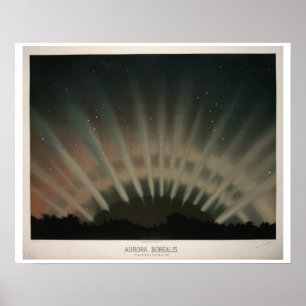 Póster A Aurora Borealis de Trouvelot