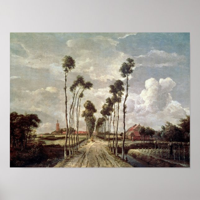 Poster A Avenida em Middelharnis, 1689 (Frente)