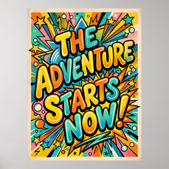 Poster a aventura começa agora (Frente)