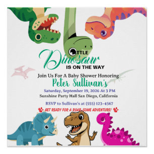 Póster A Aventura Começa com o Bebê Dino