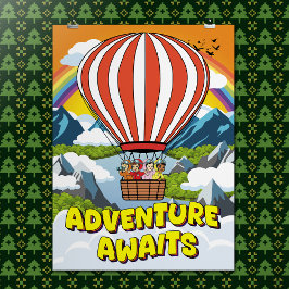 Poster A Aventura de Cartoon Bonita Aguarda uma Cotação I