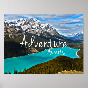 Póster A aventura espera o lago Peyto
