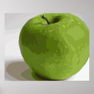 Poster A avó Smith Apple verde representa